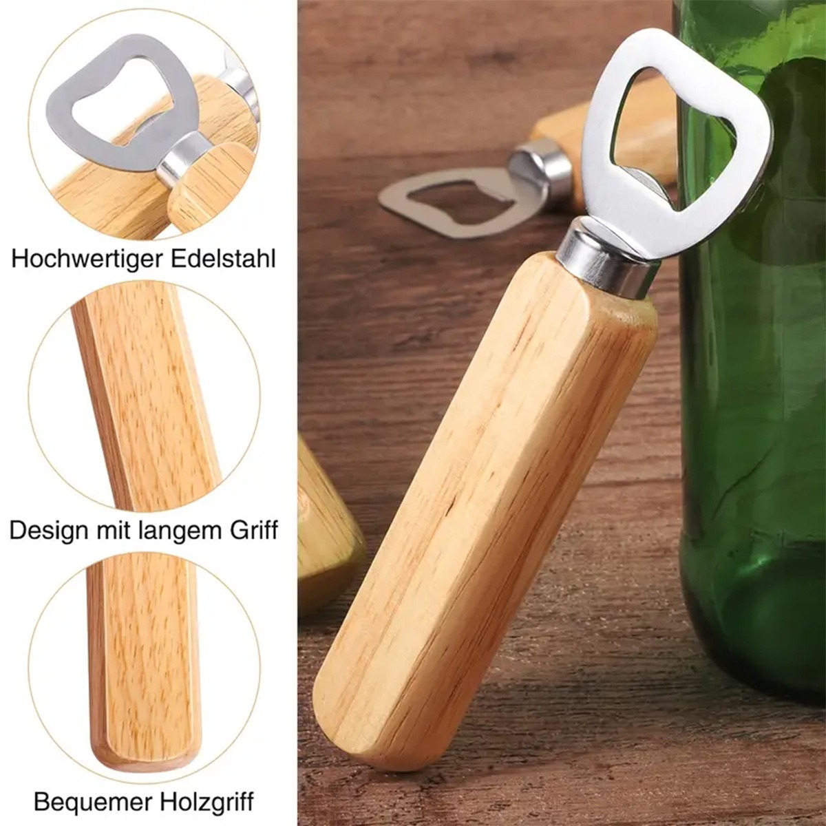 Personalized Wooden Beer Bottle Opener